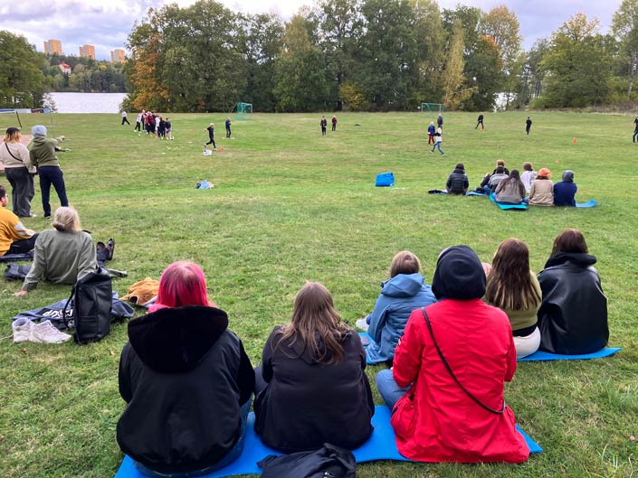 stora grsytor fr picknick och sportaktiviteter